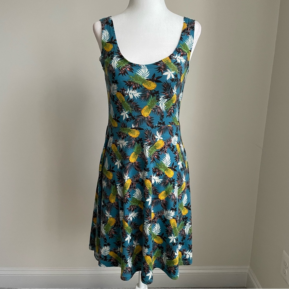 Angie Pineapple Print Minidress Size Small